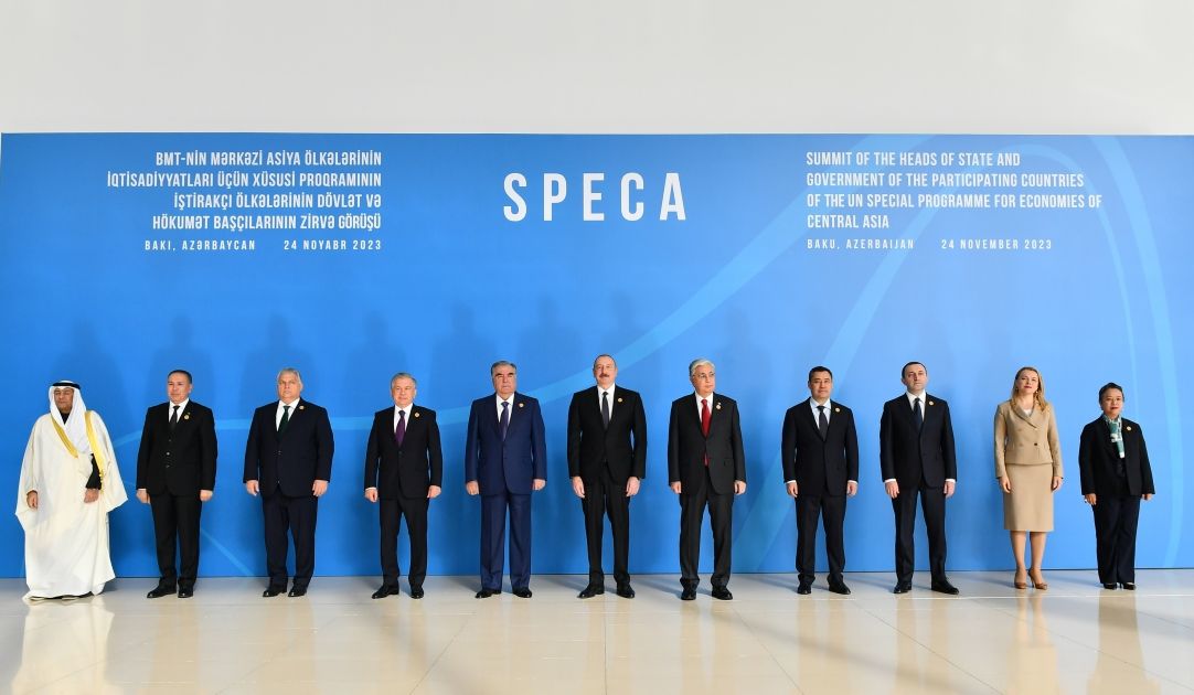 President Ilham Aliyev addresses SPECA summit in Baku [PHOTOS/VIDEO]