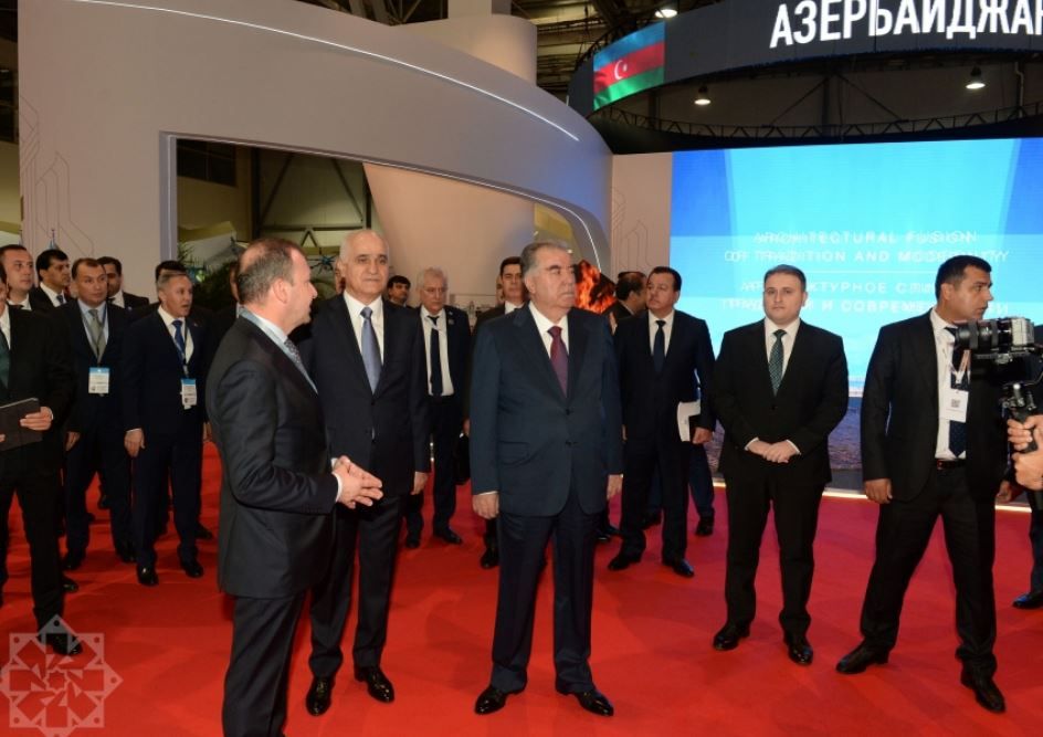 Tajik President attends SPECA Exhibition in Baku Expo Centre [PHOTOS]