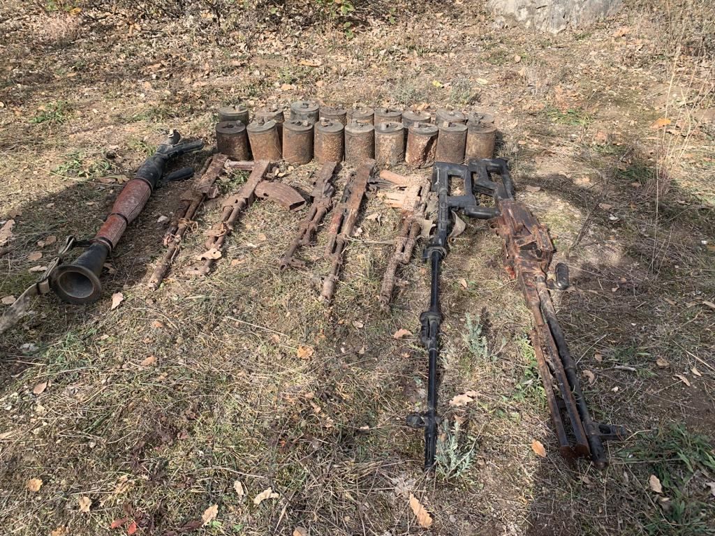 Mines and weapons found in Zangilan