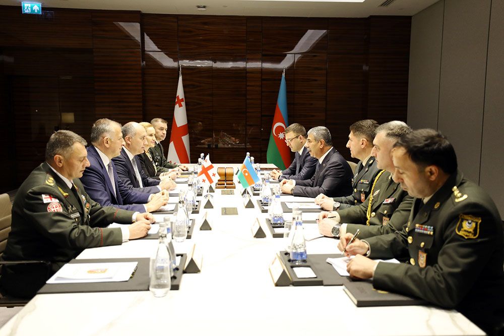 Defense Ministries of Azerbaijan and Georgia meet to sign military cooperation plan [PHOTOS]