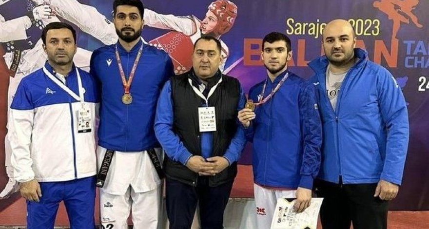 Azerbaijani taekwondo fighters claim gold medals at Balkan Cup