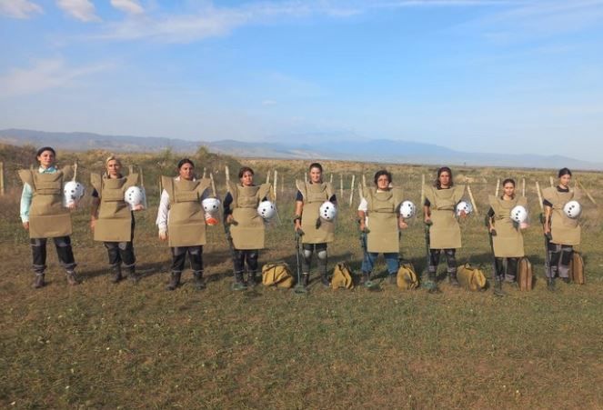 Azerbaijan's brave female sappers