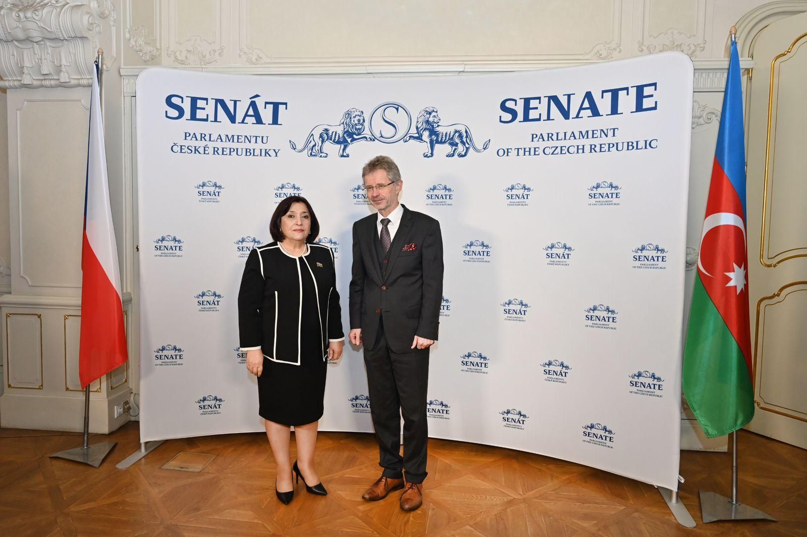 Speaker of Milli Majlis meets Chairman of Senate of Czech Parliament [PHOTOS] - Gallery Image
