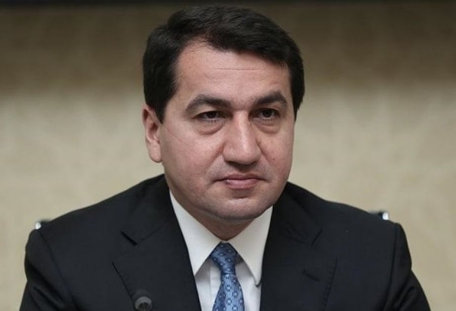 Hikmat Hajiyev shared post about Azerbaijani pavilion in Dubai