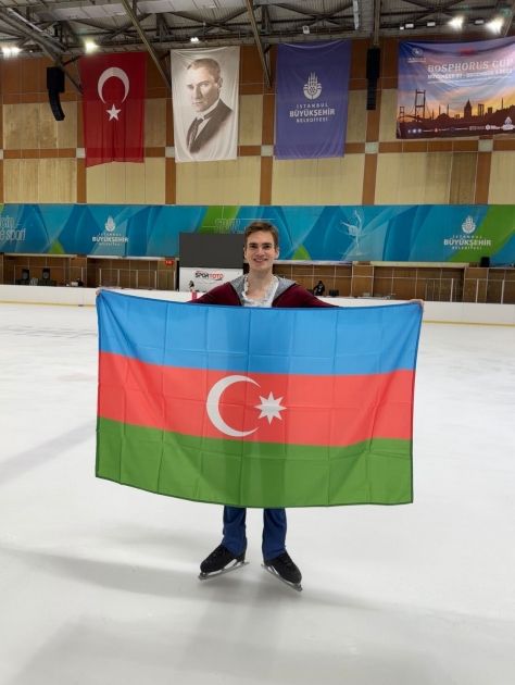 Azerbaijani figure skater wins 1st place in international competition - Gallery Image