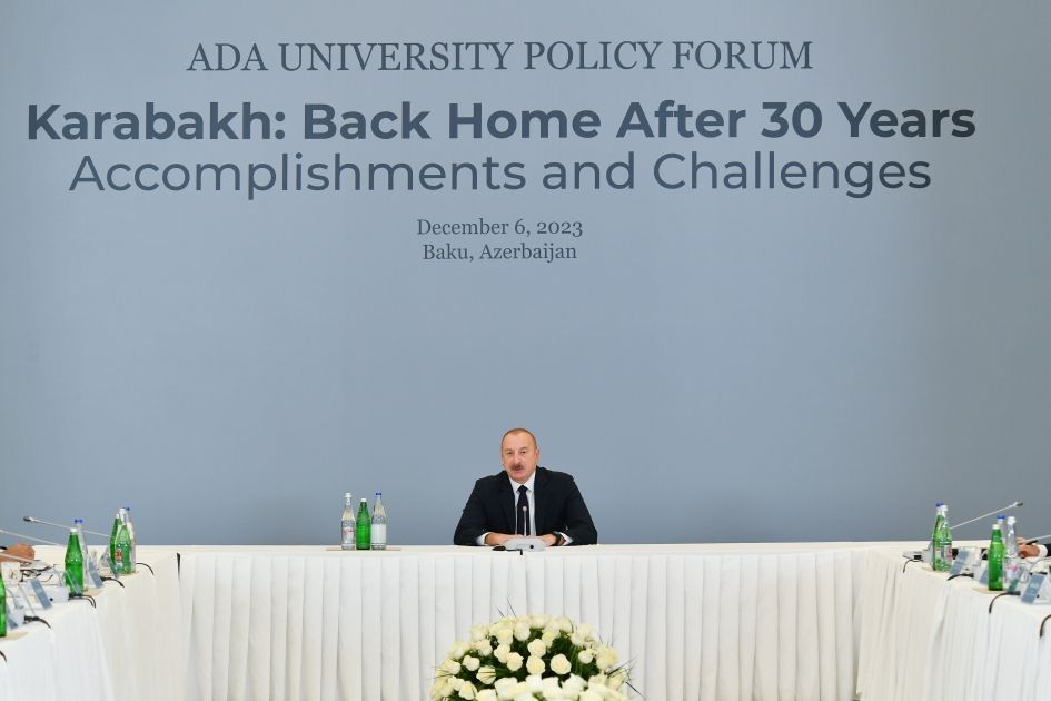 President Ilham Aliyev attends "Karabakh: back home after 30 years. Accomplishments and challenges" int'l conference [PHOTOS/VIDEO]