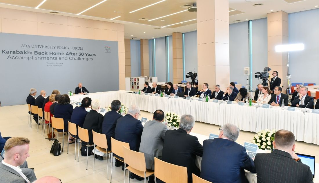 President Ilham Aliyev attends "Karabakh: back home after 30 years. Accomplishments and challenges" int'l conference [PHOTOS/VIDEO] - Gallery Image