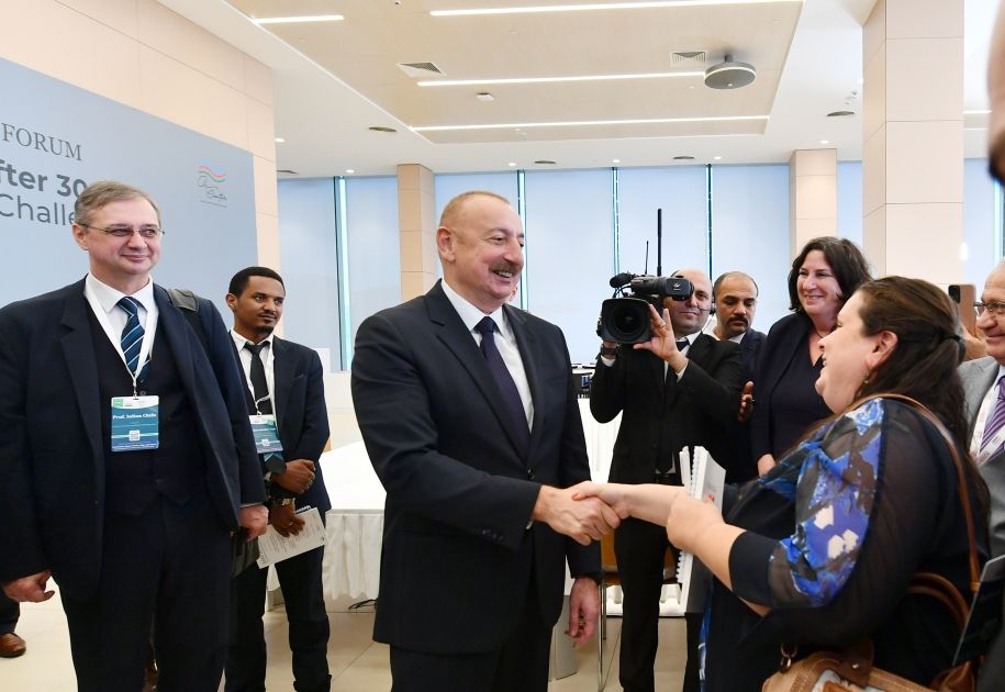 President Ilham Aliyev attends "Karabakh: back home after 30 years. Accomplishments and challenges" int'l conference [PHOTOS/VIDEO] - Gallery Image