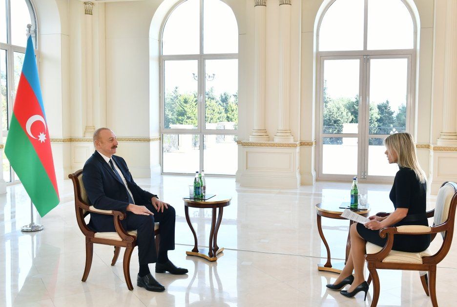 President Ilham Aliyev interviewed by Euronews [PHOTOS/VIDEO]