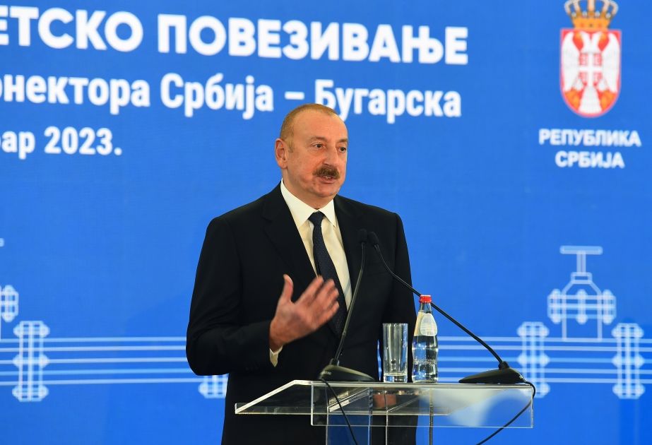 Azerbaijan's gas export to Europe to reach approximately 12 bcm - President Aliyev