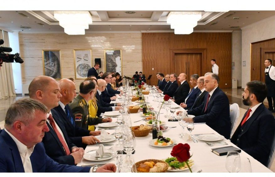 President Ilham Aliyev, President of Serbia hold expanded meeting
