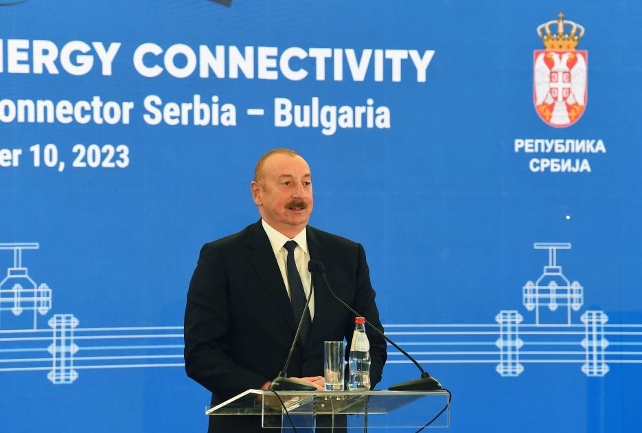 President Ilham Aliyev attends inauguration ceremony of Serbia-Bulgaria gas interconnector [PHOTOS]