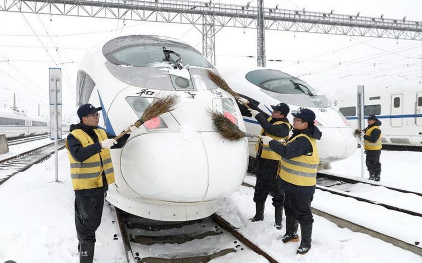 Due to weather transport interrupted in northern China