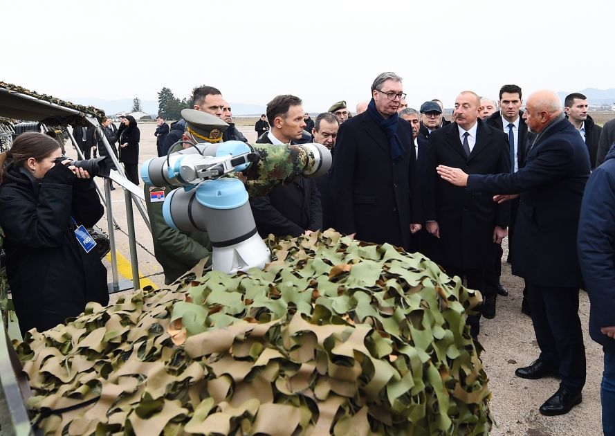 Presidents Ilham Aliyev and Aleksandar Vučić viewed military equipment [PHOTOS/VIDEO]