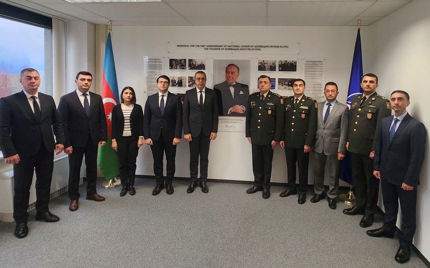 Representation of Azerbaijan to NATO honors memory of National Leader [PHOTOS]