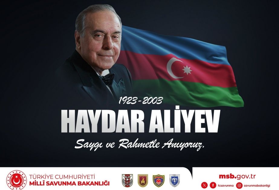 Turkiye's Defense Ministry shared a post about National Leader's memorial day