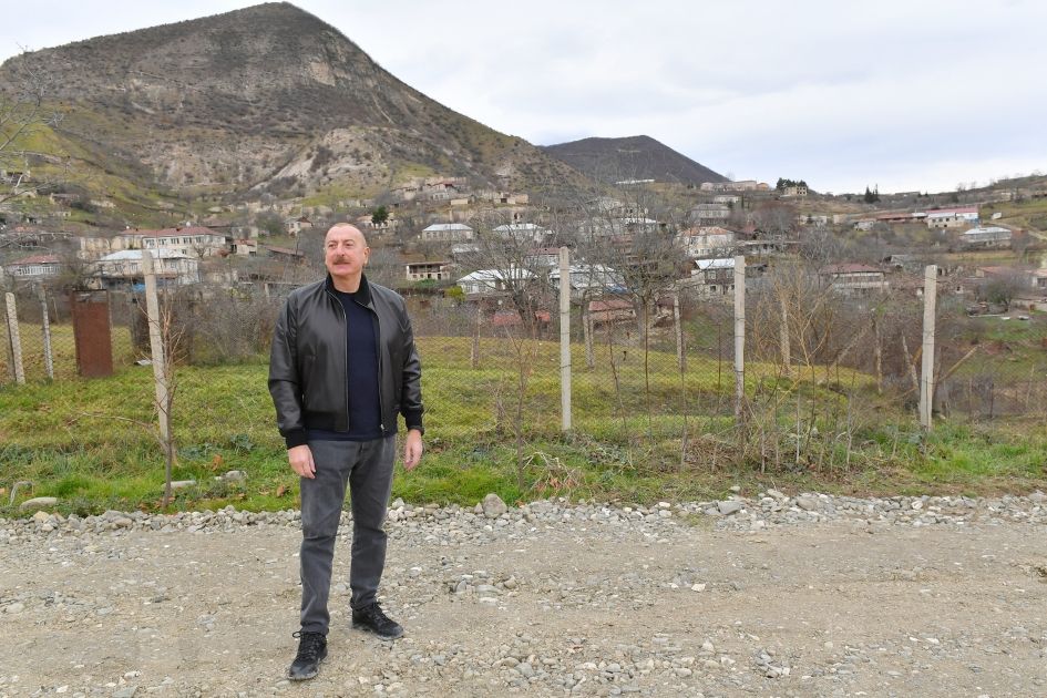 President Ilham Aliyev visits village of Pirjamal in Khojaly district [PHOTOS/VIDEO]