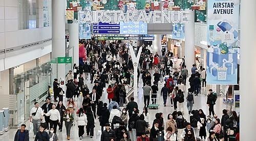 South Korean Int'l Airport passengers rebound to nearly 80 pct of pre-pandemic level