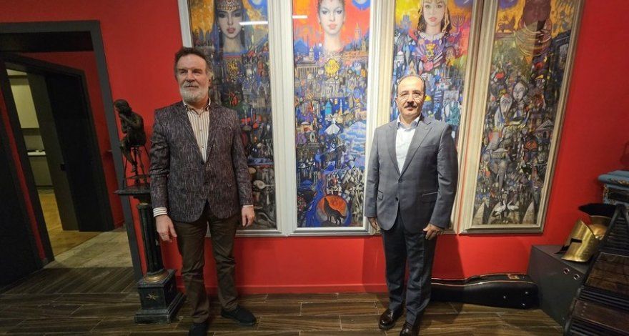 Turkish Ambassador visits gallery of People's Artist Sakit Mammadov