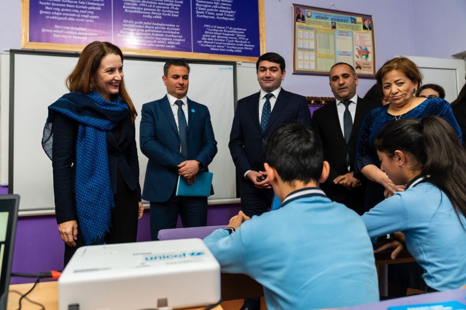 UNICEF Regional Director for Europe and Central Asia visits Kalbajar school [PHOTOS]