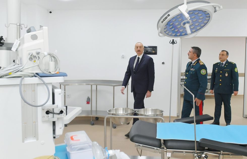 President Ilham Aliyev attends inauguration of new military hospital complex of State Border Service in Baku [PHOTOS/VIDEO]