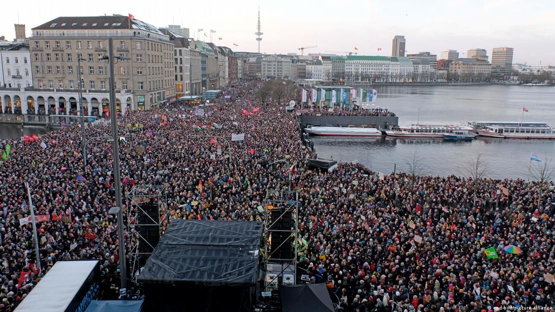 Germany saw tens of thousands of people protesting against right-wing extremism