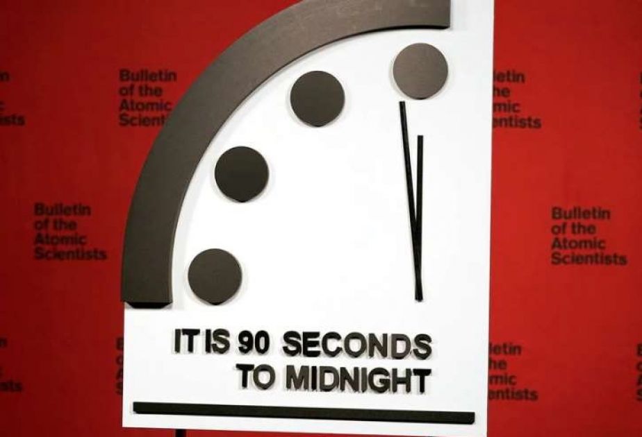 Doomsday clock shows 90 seconds to end of world
