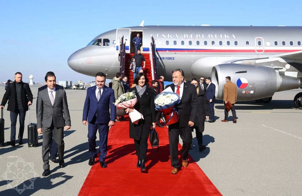 Speaker of Czech Republic’s Parliament Chamber of Deputies arrives in Azerbaijan [PHOTOS]