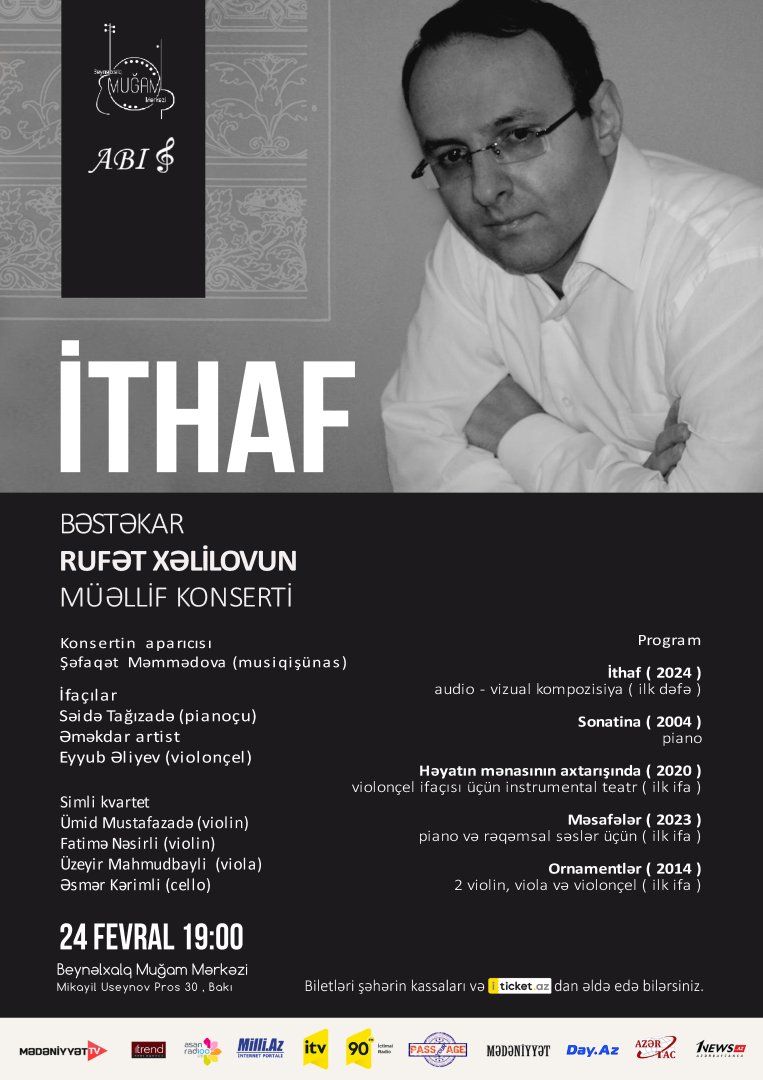 Composer Rufat Khalilov to give his first author's concert