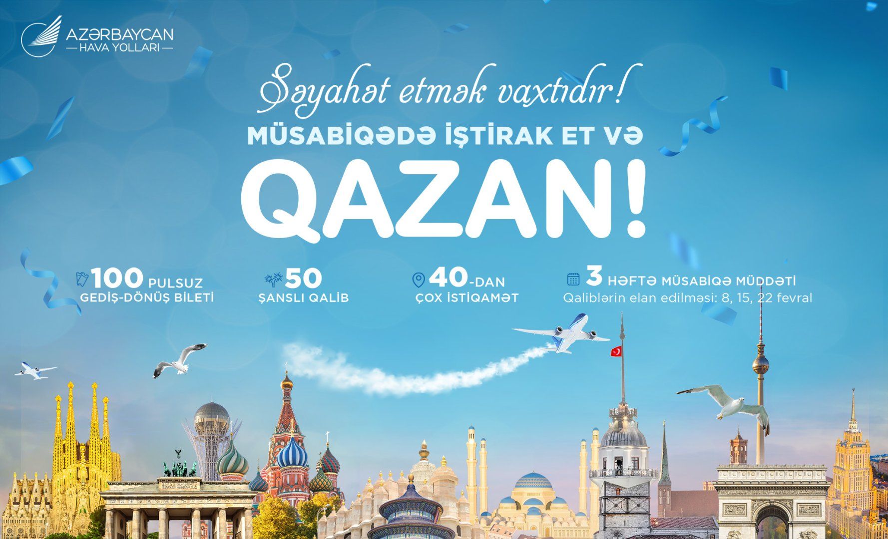 Free travel opportunity: AZAL offers 100 free tickets
