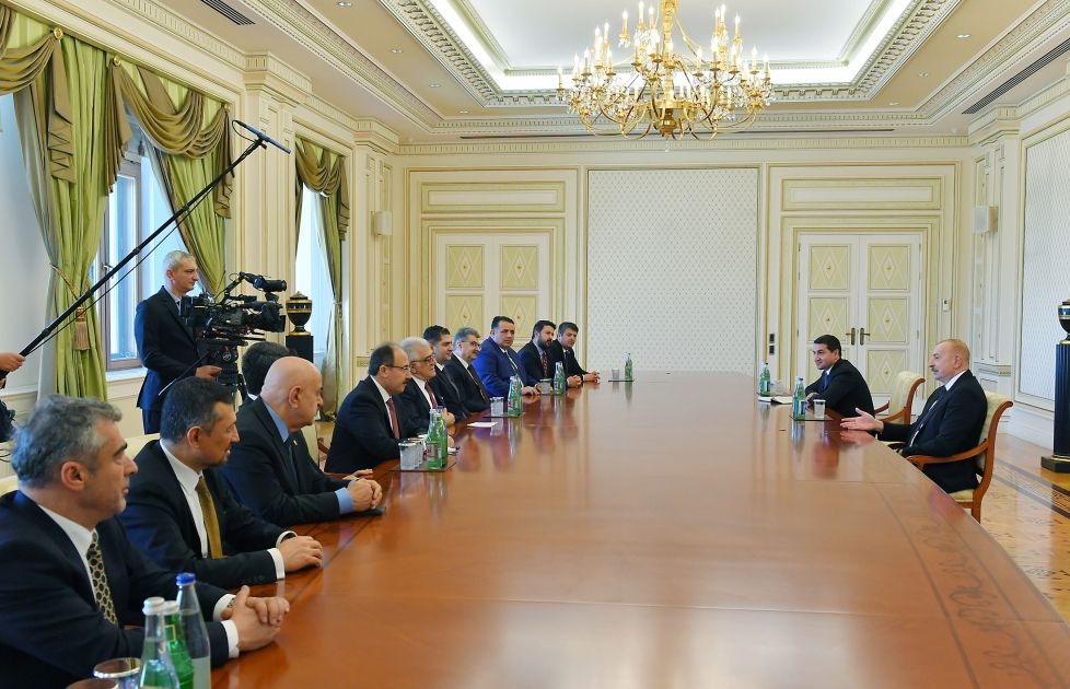 President Ilham Aliyev receives delegation consisting of members of Grand National Assembly of Türkiye [PHOTOS]