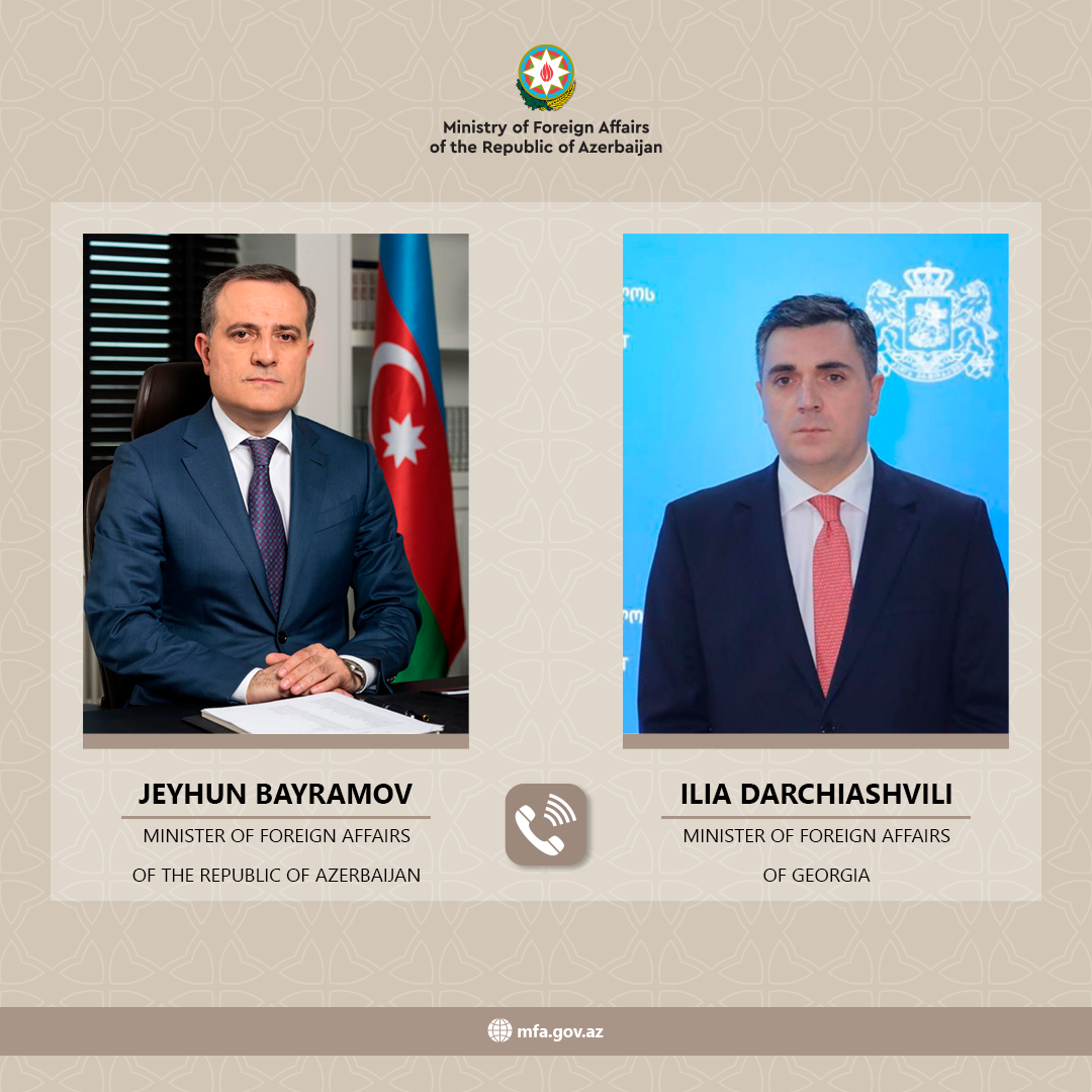 Azerbaijani and Georgian FMs hold telephone conversation
