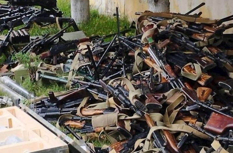 Weapons & ammunition discovered in Khankendi