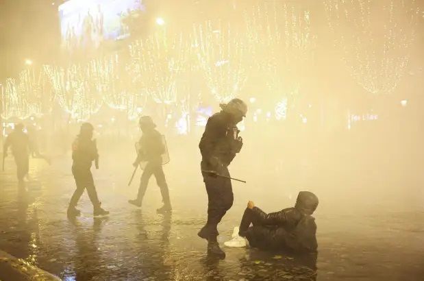 French police stomp human rights under batons