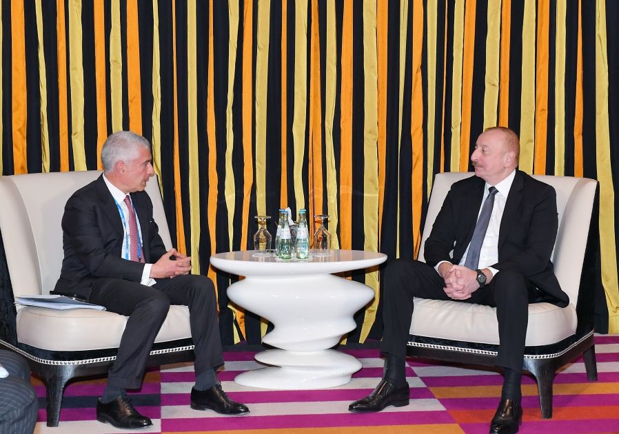 President Ilham Aliyev meets with Co-General Manager of Leonardo S.p.A in Munich [PHOTOS\VIDEO]