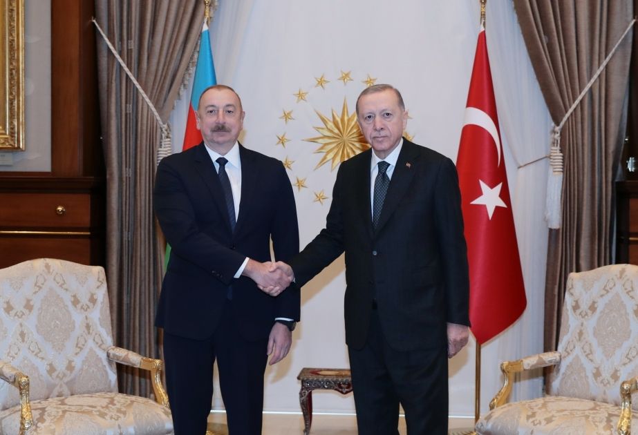 President Ilham Aliyev and President Recep Tayyip Erdogan held one-on-one meeting [PHOTOS/VIDEO]
