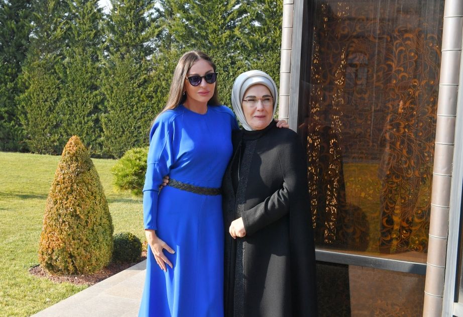 First Ladies of Azerbaijan and Türkiye held meeting in Ankara - [PHOTOS/VIDEO]