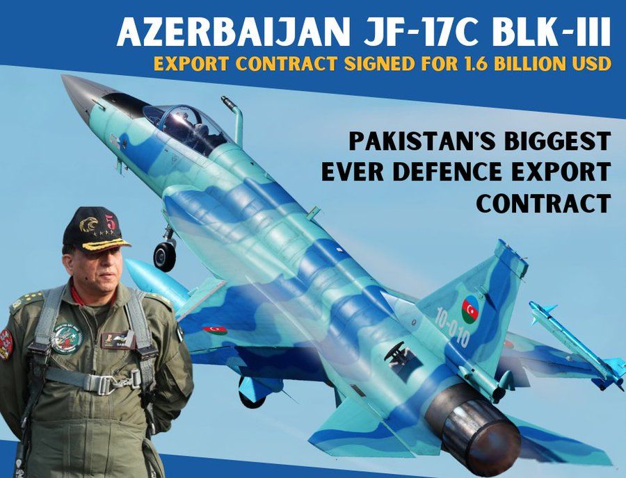Pakistan signs largest ever fighter jet sale deal with Azerbaijan