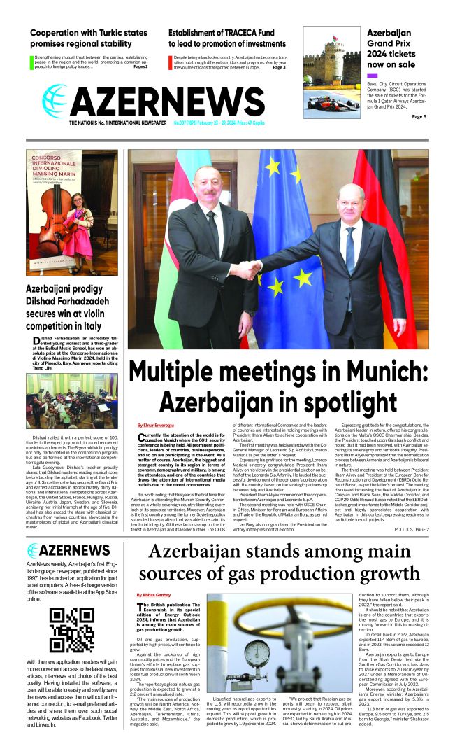 AZERNEWS releases another print issue