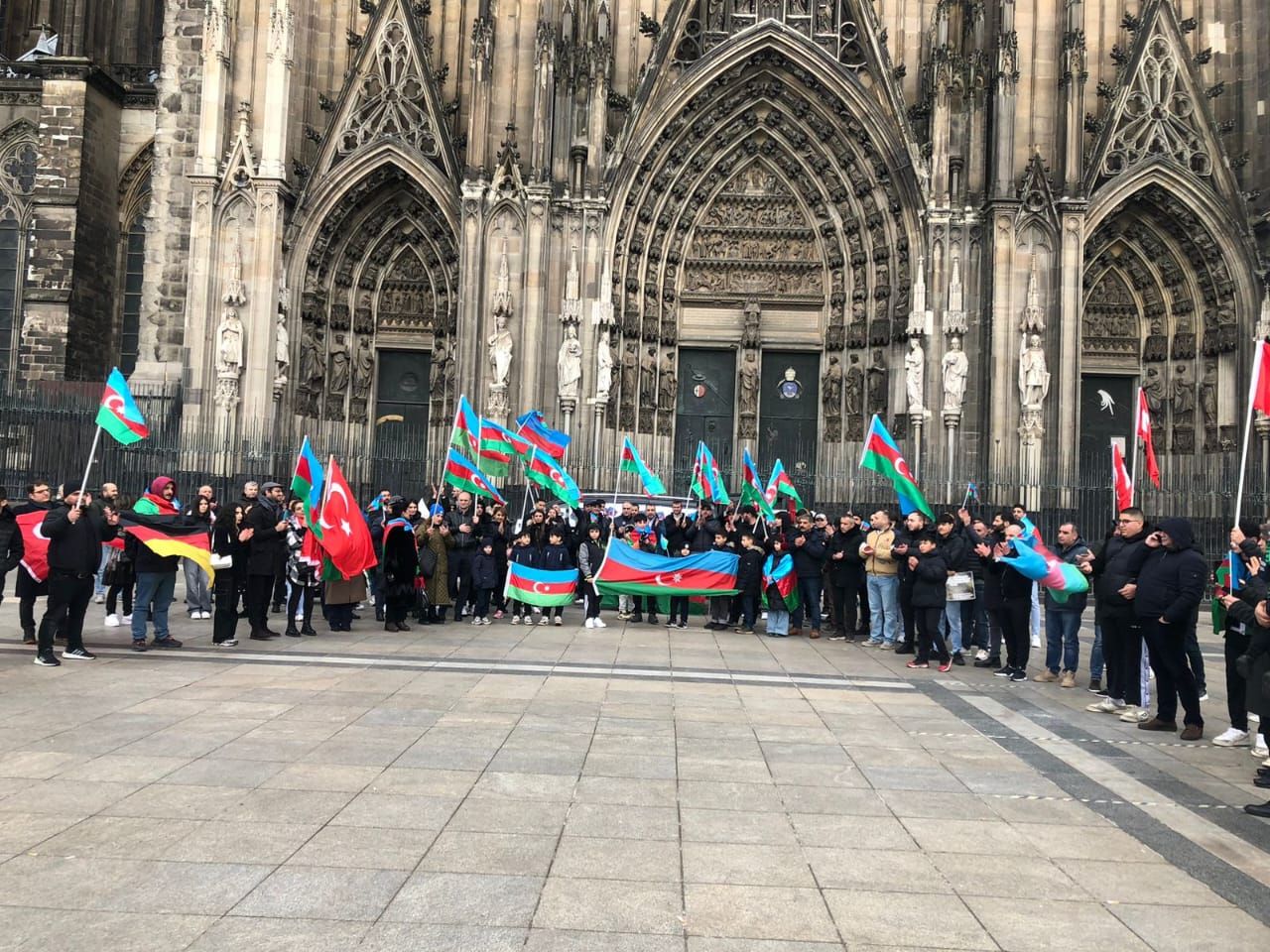 Protest action related to 32nd anniversary of Khojaly genocide took place in Germany [PHOTOS]