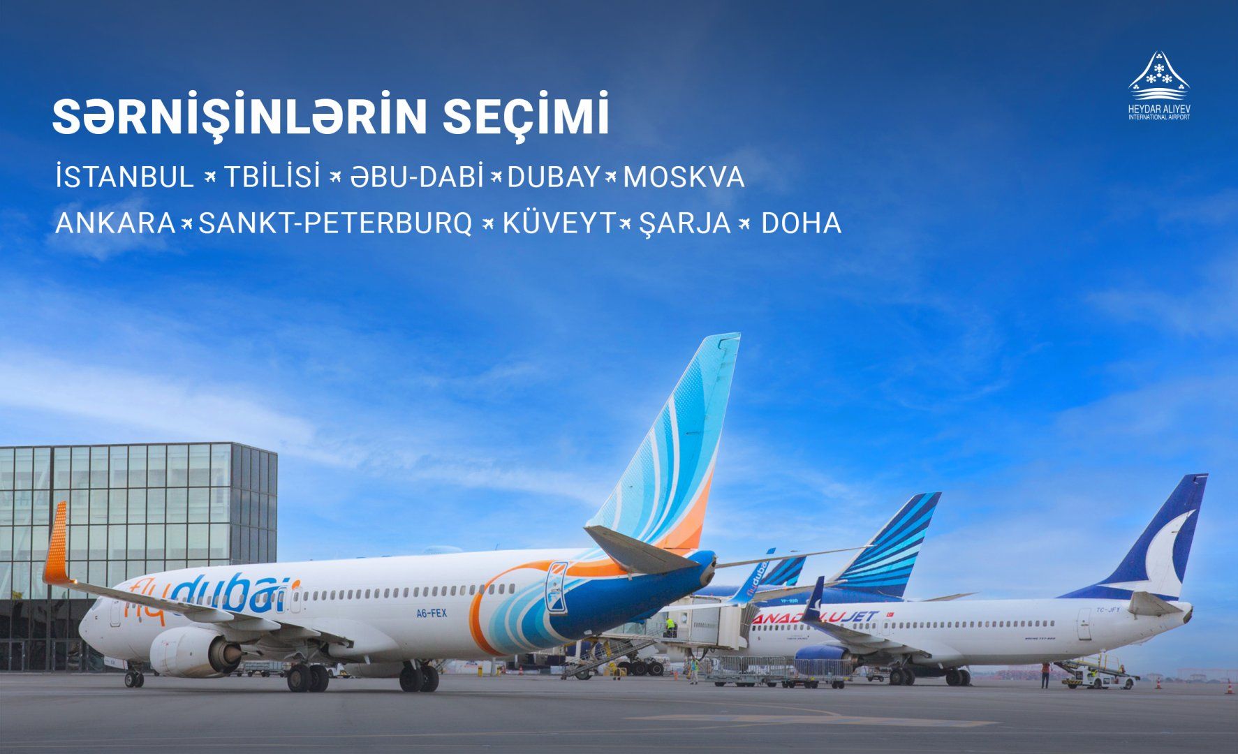 Passengers' choice: popular destinations from Baku airport