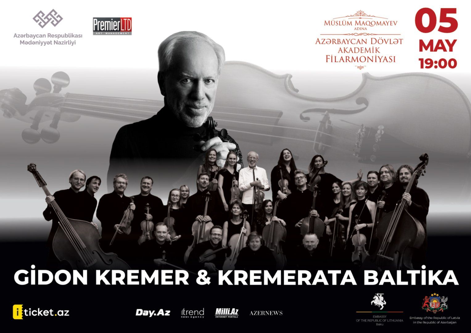 Kremerata Baltica Chamber Orchestra to give concert in Baku