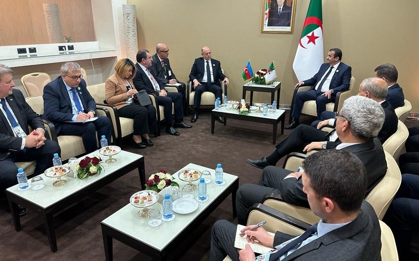 Minister Shahbazov meets with his Algerian counterpart