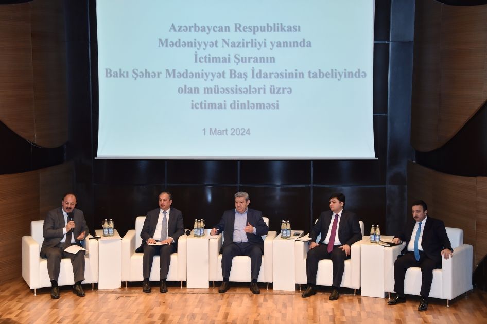 Mugham Center hosts public hearing on work done by cultural institutions [PHOTOS]