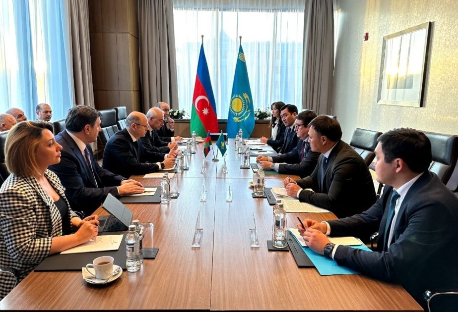 Azerbaijan’s Minister of Energy meets with his Kazakh Counterpart