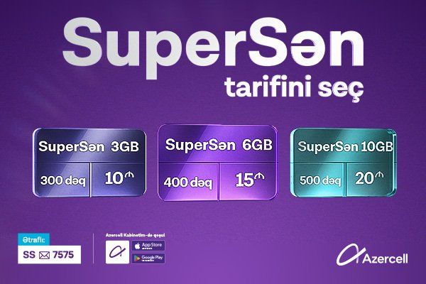 More internet volume, voice calls and higher choice range with the New "SuperSen" tariff!