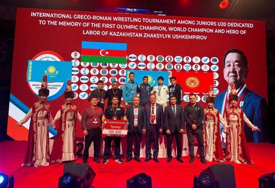Azerbaijani wrestlers claim medals in Kazakhstan
