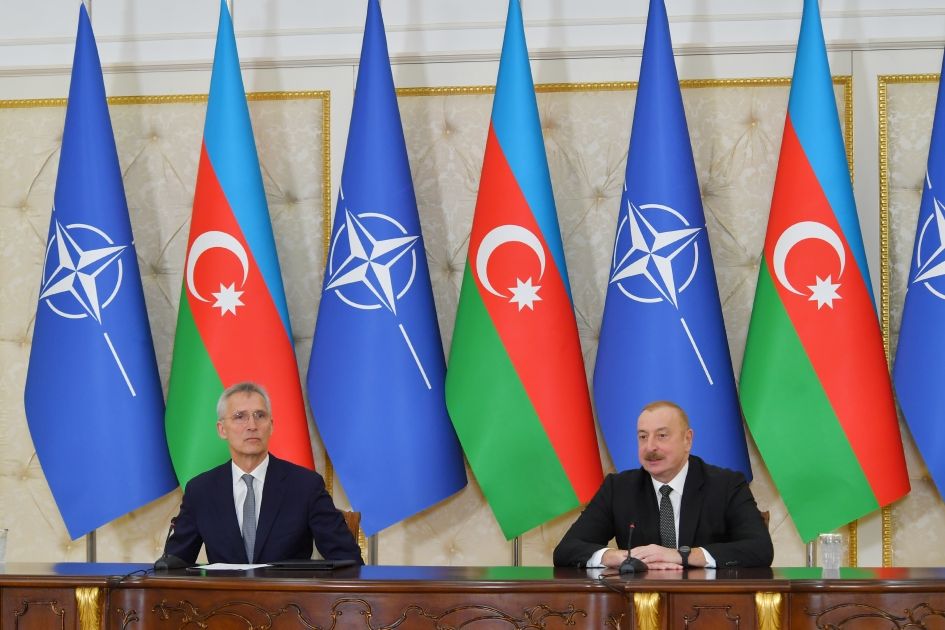 President Ilham Aliyev and NATO Secretary General Jens Stoltenberg make press statements [PHOTOS/VIDEO]