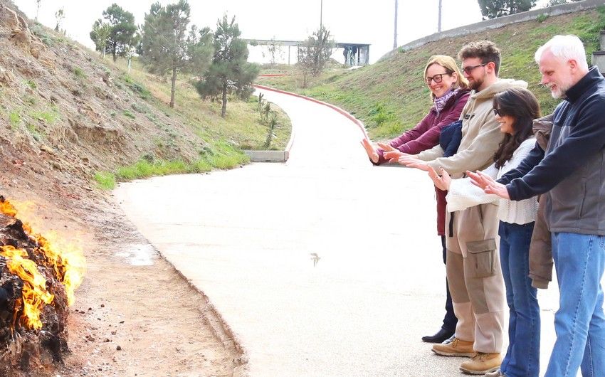 US Ambassador visits Azerbaijan's Yanardag, Ateshgah reserves with his family [PHOTO]