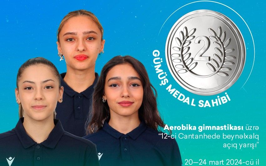 Azerbaijani gymnasts win silver medal in Portugal